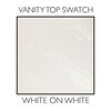 Design House 18-3/8" Cultured Marble Universal Sidesplash, White on White 550533